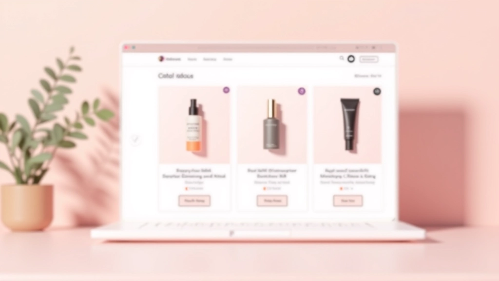 E-commerce beauty brand website