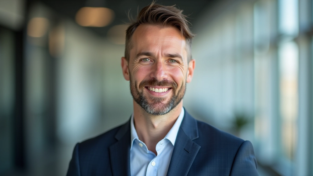 Portretfoto van SEO specialist die zich richt op zoekmachine optimalisatie, professioneel kantoor omgeving